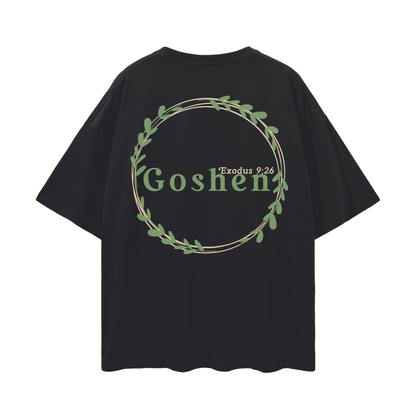 Goshen Exodus 9:26 black back of T-shirt